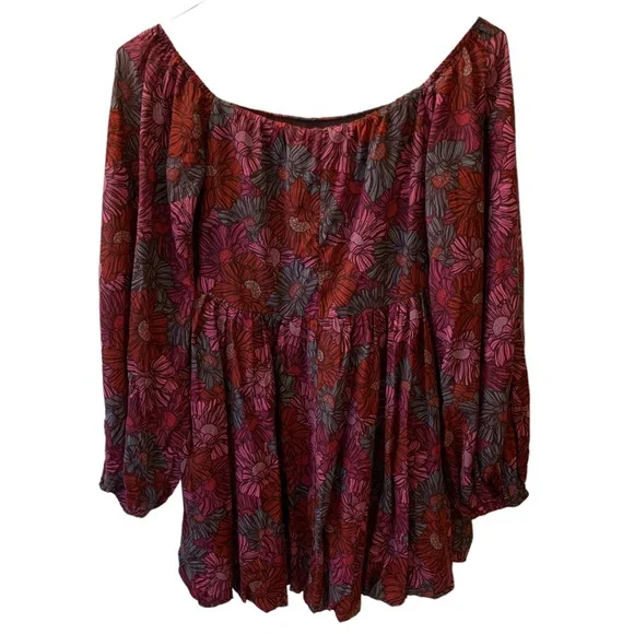 NWT Ruthie Grace Olivaceous Chasing Sunsets Babydoll Floral Autumn Dress - Picture 7 of 13